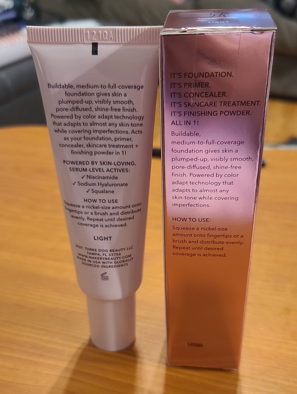 Nakery Beauty Skip the Line Plumping Velvet Serum Infused Foundation - Light - Picture 3 of 8